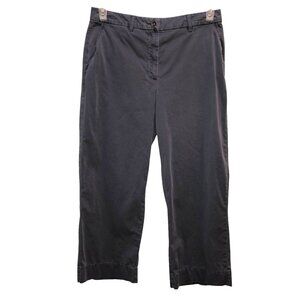 Elizabeth and James Womens Size 10 Gray Pockets Wide Leg Pants Trousers